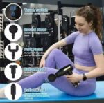 Mini LED Percussion Massage Gun - USB Deep Tissue Therapy for Neck Back & Body Portable Muscle Recovery Tool with 3 Speeds - Image 2